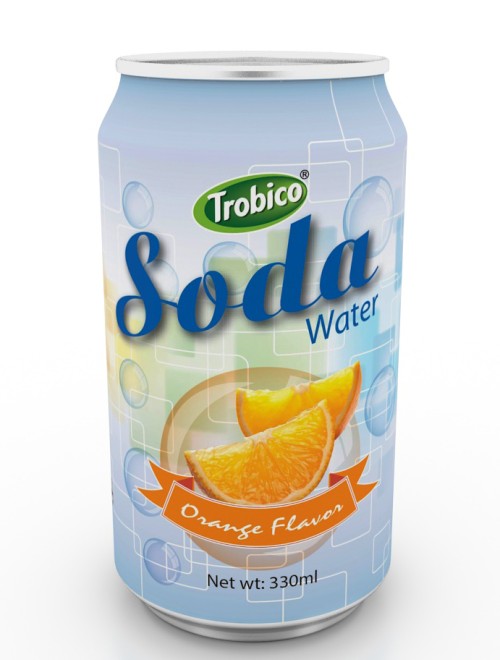 330ml orange flavor soda water